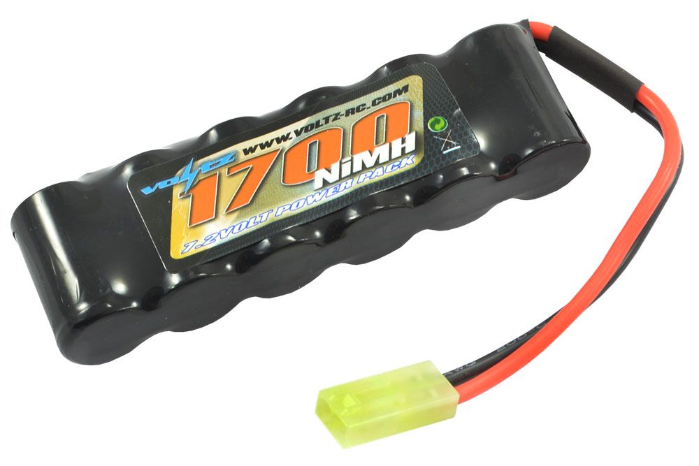 Voltz 1700mAh 7.2V NiMH Straight Battery Pack W/ Mini Tamiya (VZ0053)