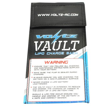 Voltz Charge Vault LiPO Sack/Bag Small 10cm X 20cm (VZ1002)