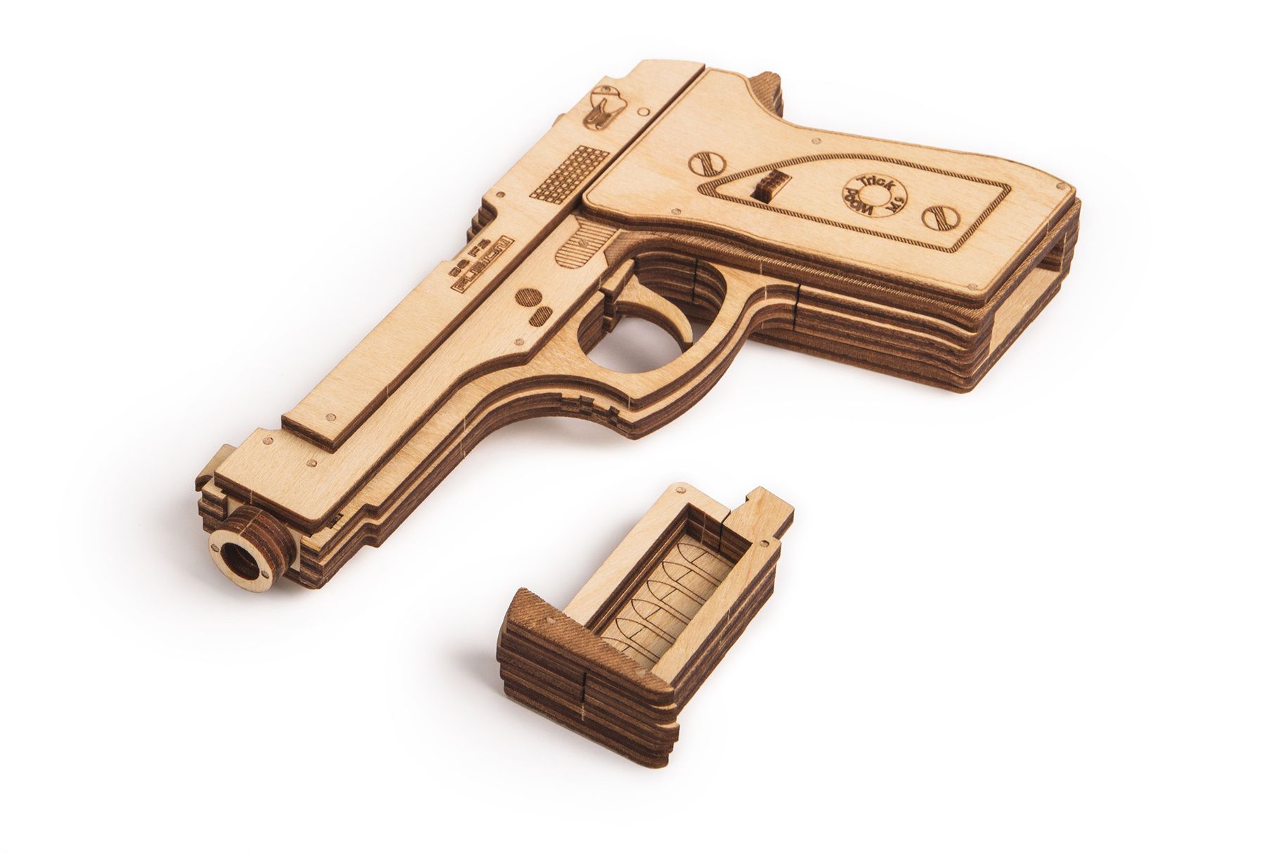 Wood Trick Gun M1 + shooting range (WDTK059)