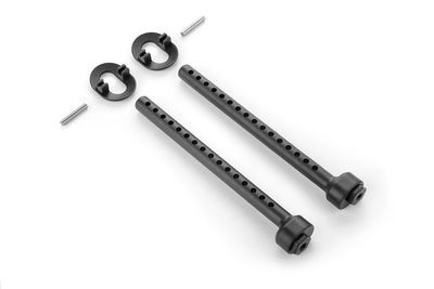 Xray Composite Front Eccentric 6mm Body Mount Set +2mm Height (XR301328)