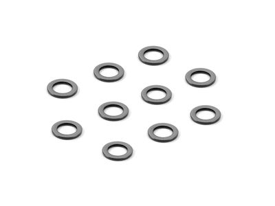 Xray Alu Shim 3X5X0.5mm - Black (10) (XR303142-K)