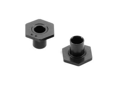 Xray X4 Alu Wheel Hub - Spring Clip - Offset -0.5mm - Swiss 7075 T6 (2) (XR305354)