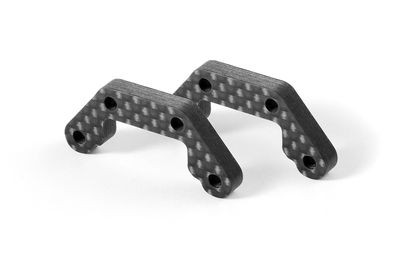 Xray XT2 Graphite Rear Shock Tower Extension 4.0mm (2) (XR323552)
