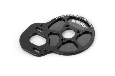 Xray Alu Mid &amp; Rear Motor Plate - Short Rod - Swiss 7075 T6 (3mm) (XR324014)