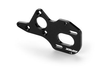 Xray Alu Front-Mid Motor (3 G.) Plate - Lowered -4mm - Swiss 7075 T6 (3mm) (XR324015)