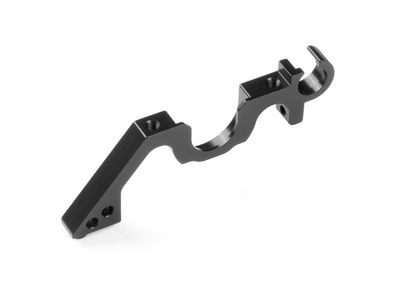 Xray Alu Lower Bulkhead Rear - Left - Black - Swiss 7075 T6 (XR333029)