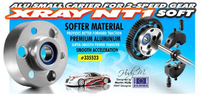 Xray Alu Small Carrier For 2-Speed Gear (2Nd) + Ball-Bearing - Soft (XR335523)