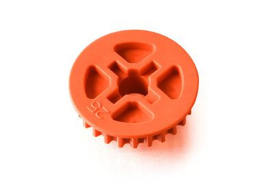 Xray Low Friction Composite Belt Pulley 25T - Mid-Side - Graphite (XR335885-O)