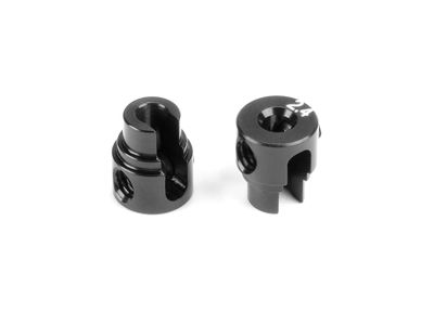 Xray Alu Cutted Anti-Roll Bar Collar O2.4 - Black (2) (XR343484-K)