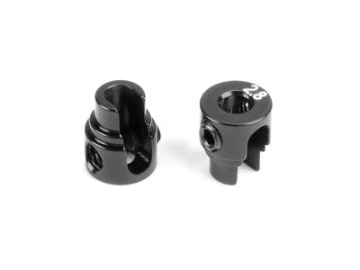 Xray Alu Cutted Anti-Roll Bar Collar O2.8 - Black (2) (XR343485-K)