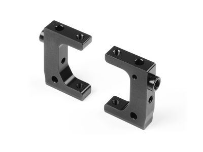 Xray Alu Radio Plate Mount - Black - Swiss 7075 T6 (2) (XR346234)
