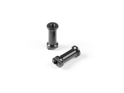 Xray X8 Alu Slot Mount - Black - Swiss 7075 T6 (2) (XR346312)
