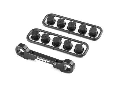 Xray GT&#039;23 Alu Rear Lower Susp. Holder - Rear - Square Adj. Roll-C. (XR353332)