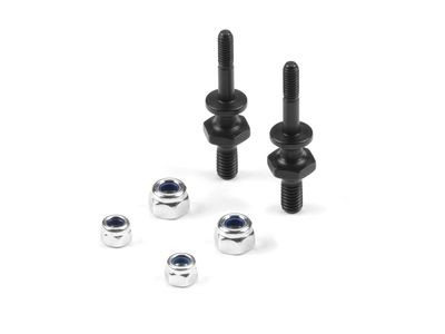 Xray Steel M4/M3 Upper Shock Mount Stand Off With Hex (2) (XR358048)