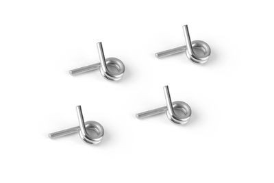 Xray 4-Shoe Clutch Springs - Silver - Hard (4) (XR358482)