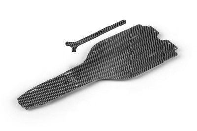 Xray X1&#039;19 Graphite Chassis &amp; Top Deck 2.5mm - Adj. Wheelbase (XR371020)