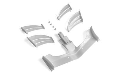 Xray X1 Composite Adjustable Front Wing - White - Ets Approved (XR371203)