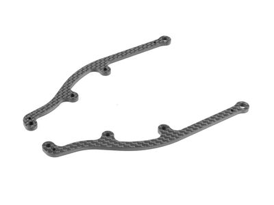 Xray X1&#039;24 Side Brace - Graphite 2.5mm (2) (XR376332)