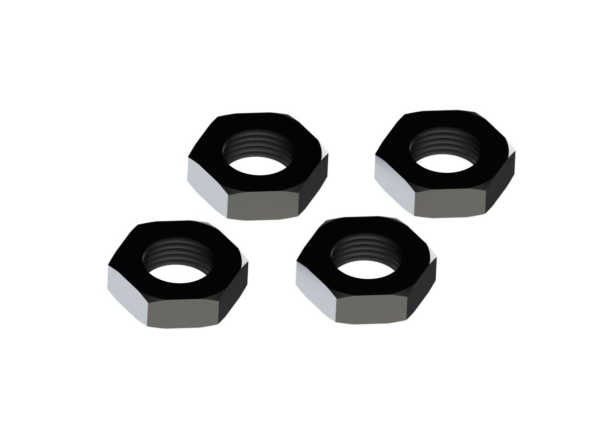 Arrma Wheel Nut Aluminum 17mm Black (4) (Z-AR310449)