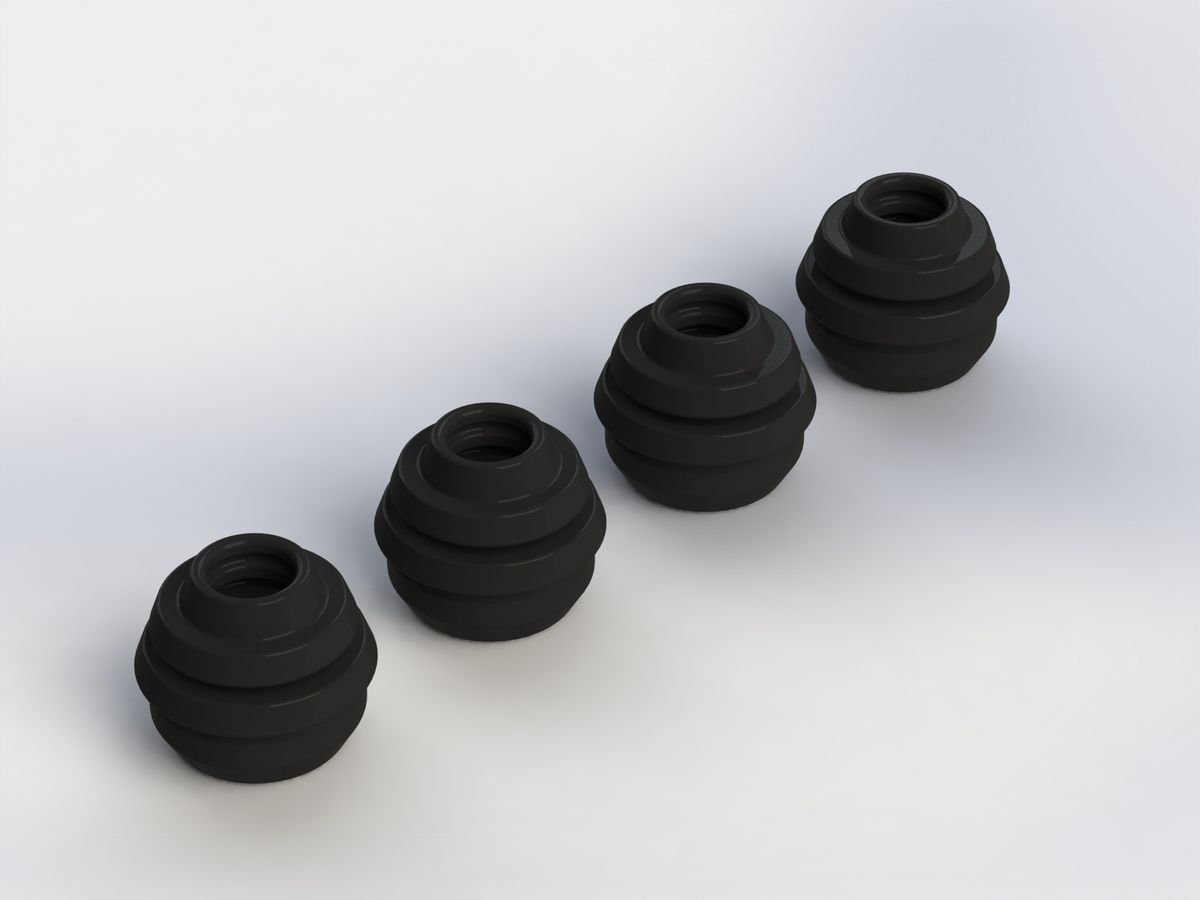 Arrma Driveshaft Boots Nero (4) (Z-AR310583)