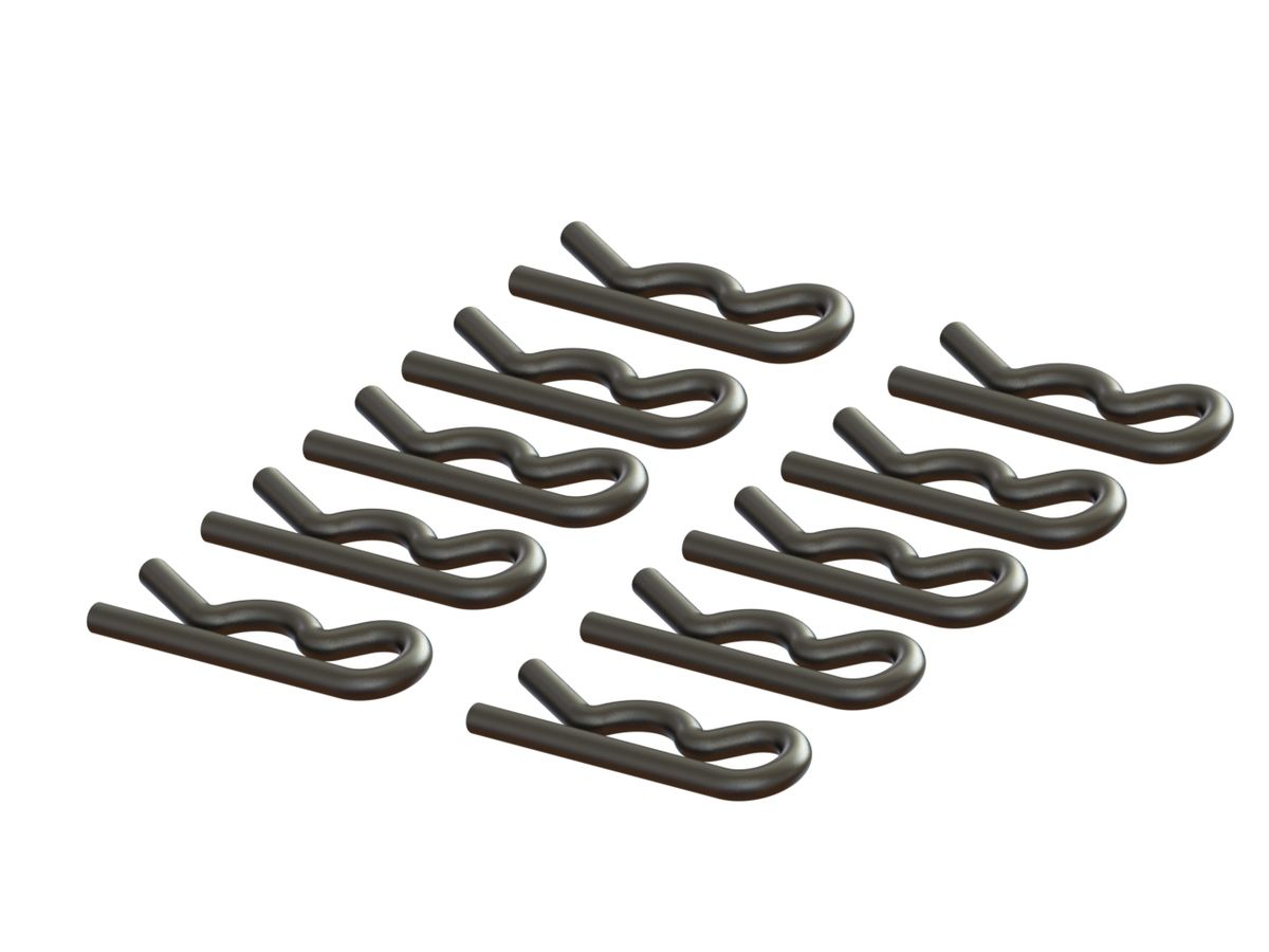 Arrma Body Clip Black Small (10) (Z-AR320209)