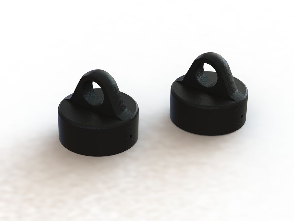 Arrma Shock Cap Aluminum Black 6S (2) (Z-AR330491)