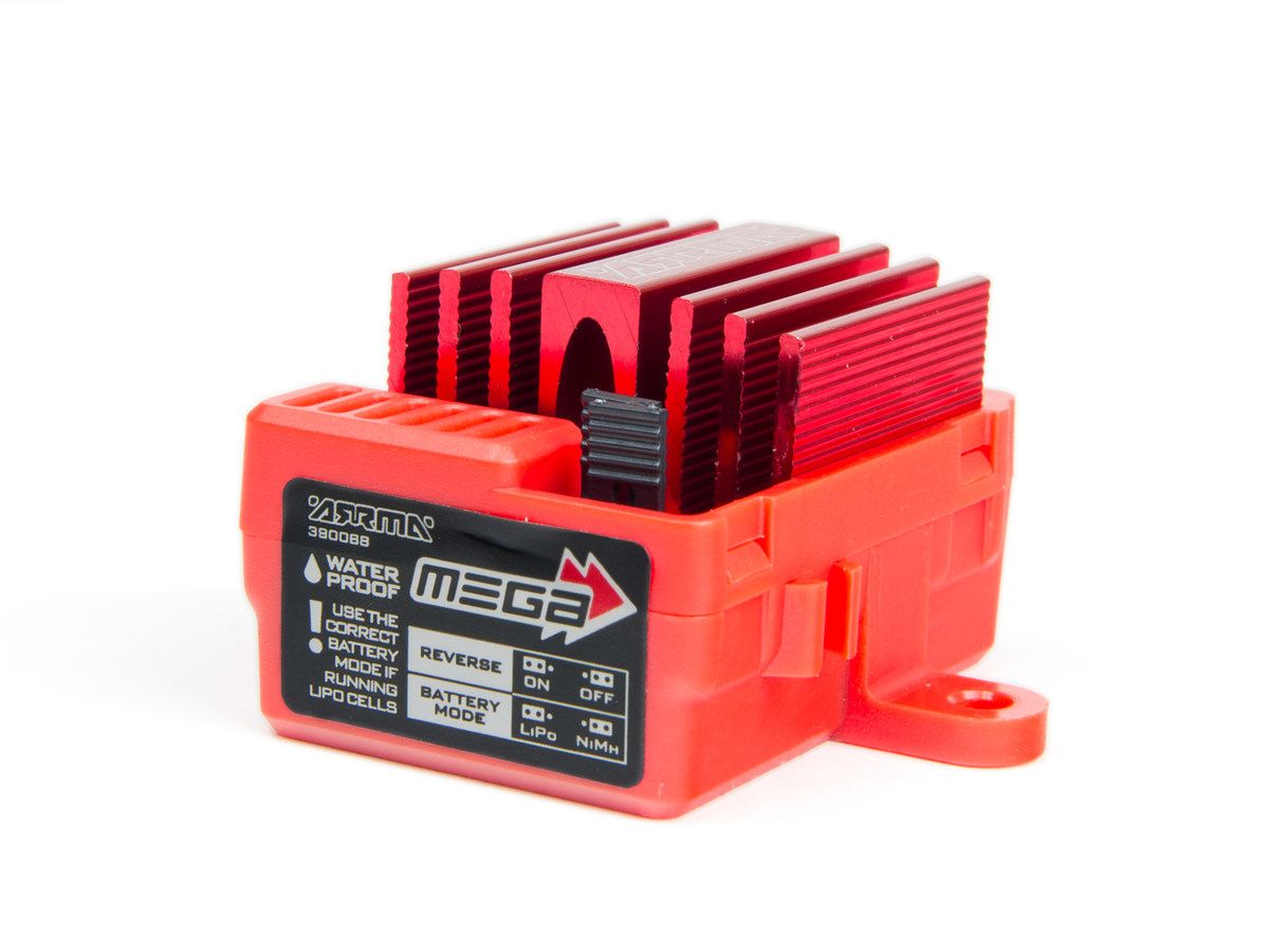 Arrma Mega 12T Brushed ESC (Red) (Z-AR390068)