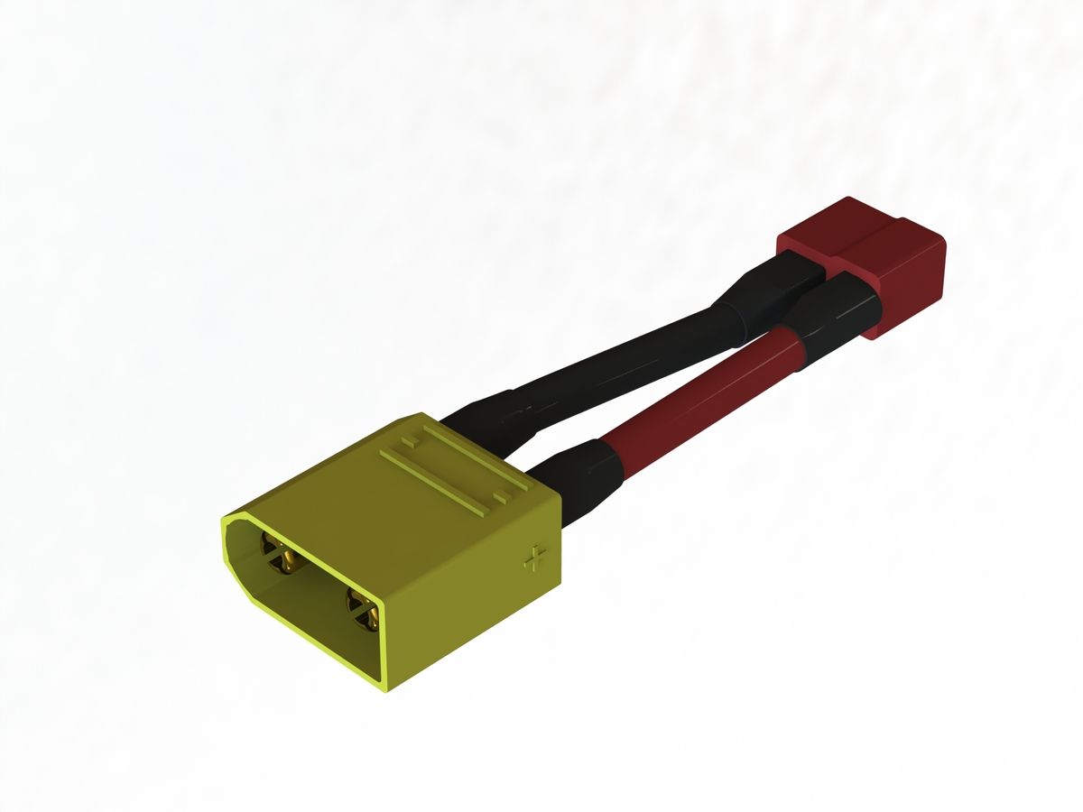 Arrma XT90 to T-Plug Charging Adapter Lead Nero (Z-AR390195)