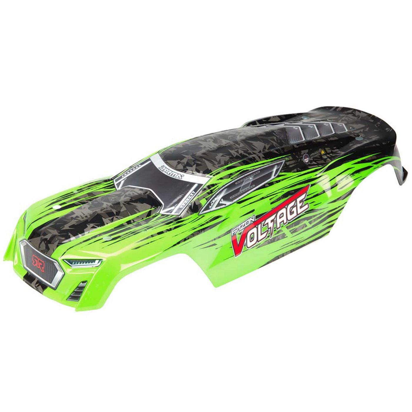 Arrma Body Paintd/Decal FAZON VOLTAGE Green/Blk (Z-AR402197)