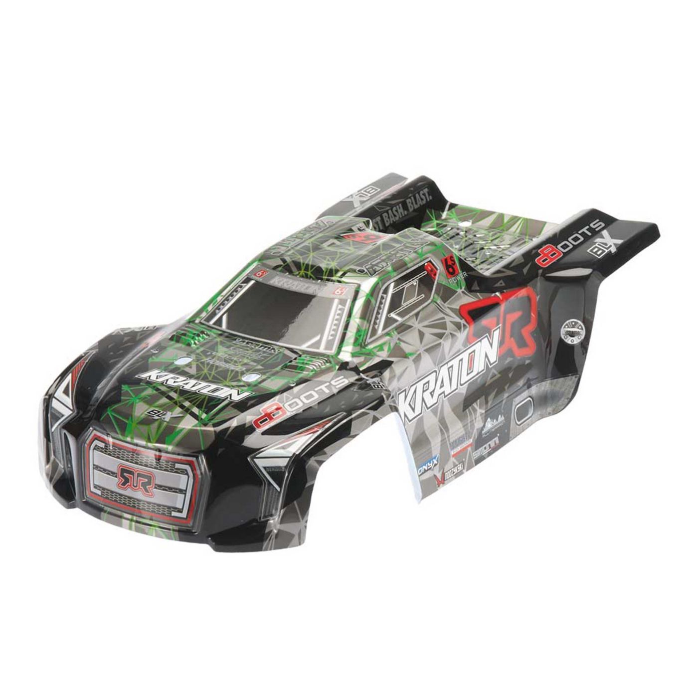 Arrma Body Green/Black Kraton 6S Painted II (Z-AR406053)