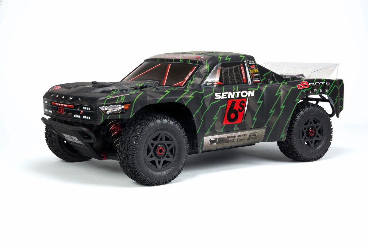 Arrma SENTON 6S BLX Painted Body Black/Green (Z-AR406144)