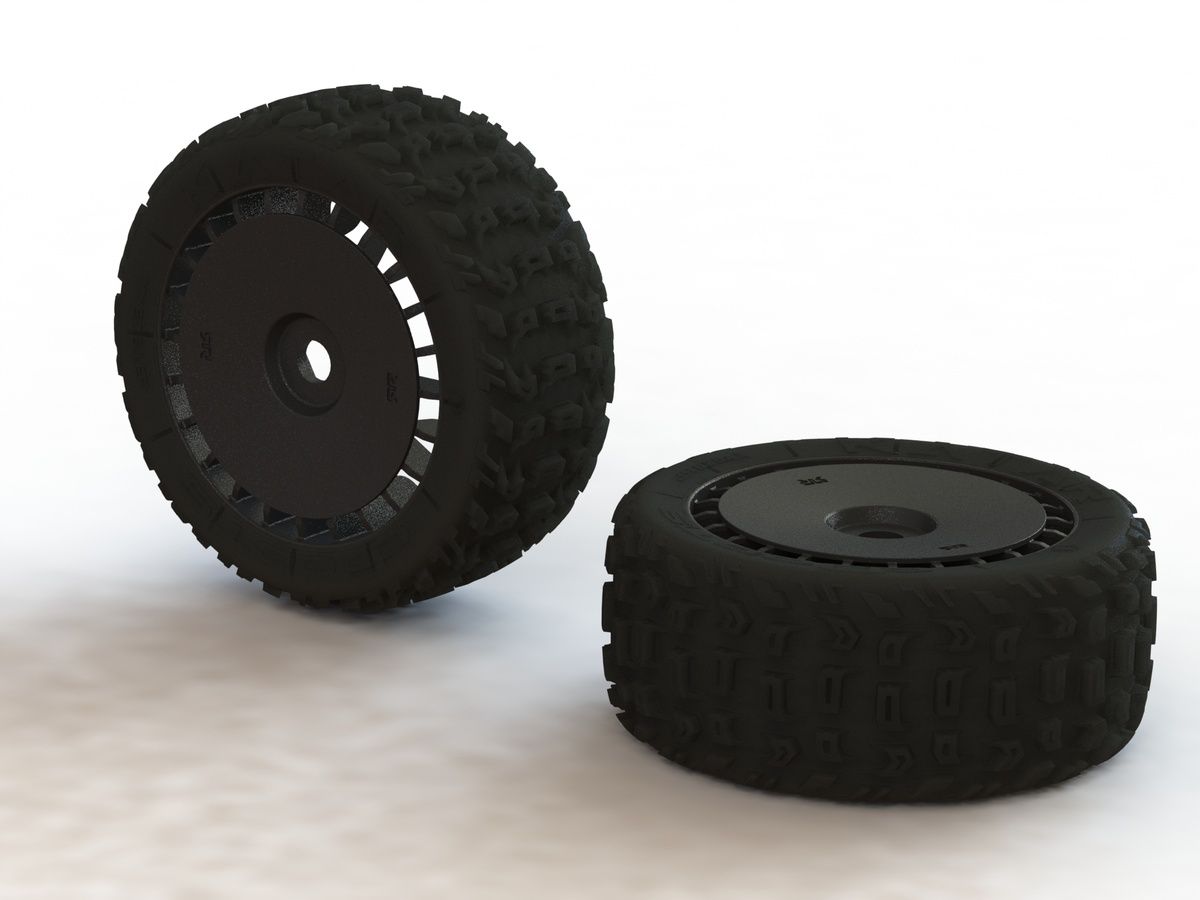 Arrma KATAR T 6S Tire/Wheel Set Talion (2) (Z-AR550048)