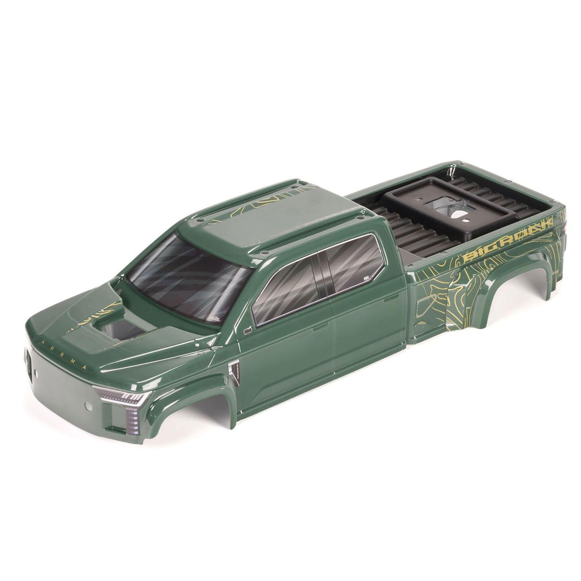 Arrma BIG ROCK CREW 4X4 Cab Clipless Painted Decaled Trimmed Body, (Z-ARA-1380)