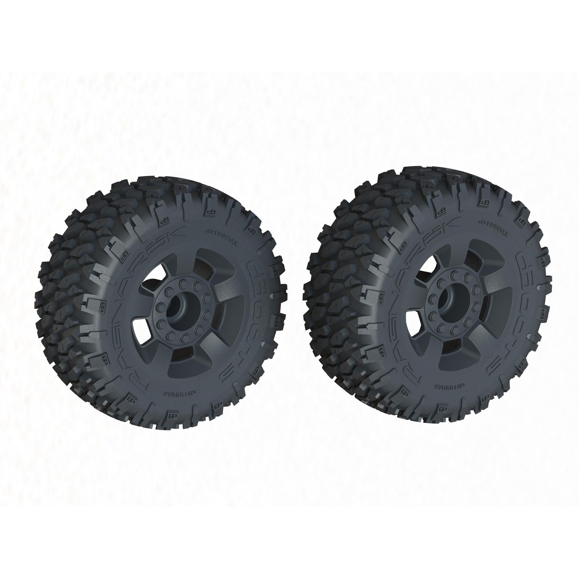 Arrma dBoots &#039;Ragnarok MT&#039; Tire Set Glued, Black (2) (Z-ARA-1383)