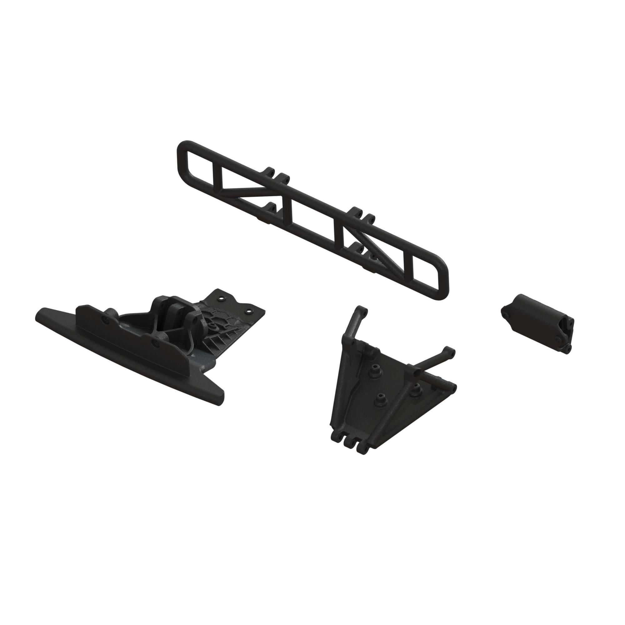 Arrma Lower Skid And Bumper Mount Set, Black (Z-ARA-1577)