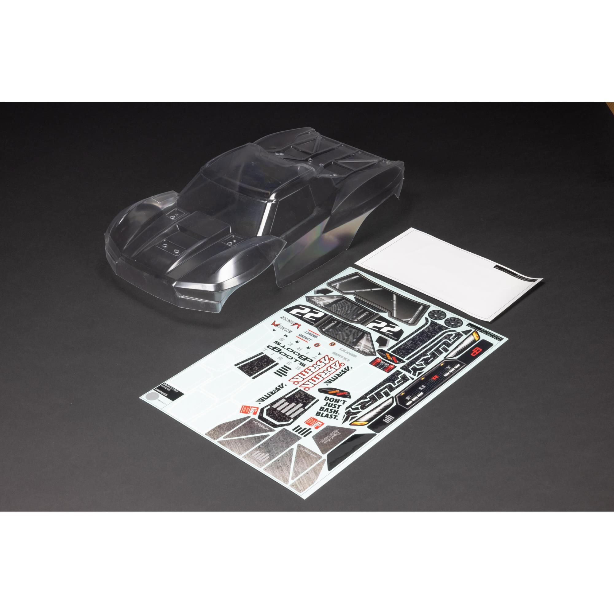 Arrma 1/10 Clear Body with Decals: FURY 2WD (Z-ARA-1581)