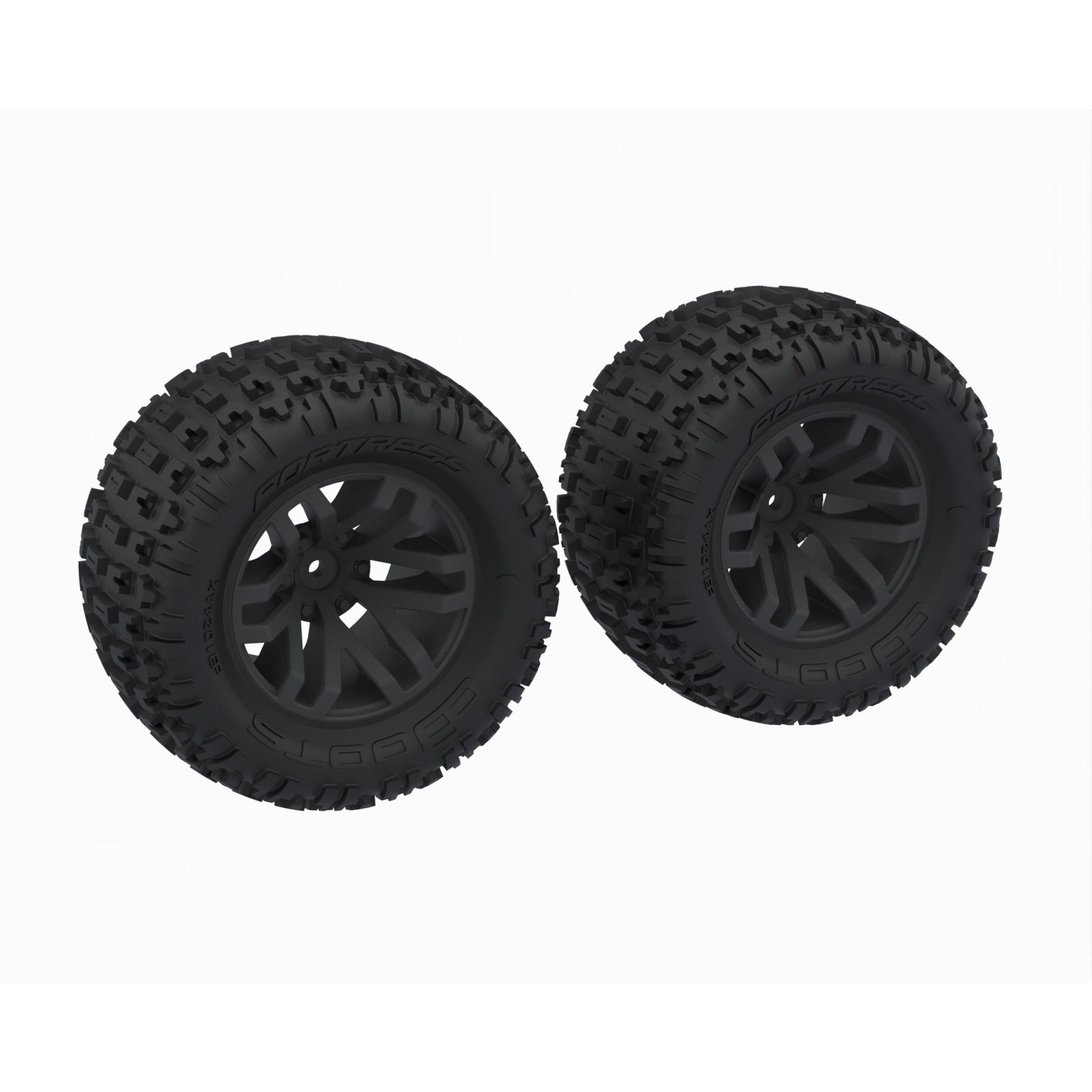 Arrma dBoots &#039;FORTRESS MT&#039; Tire Set Glued, Black (2) (Z-ARA-1608)
