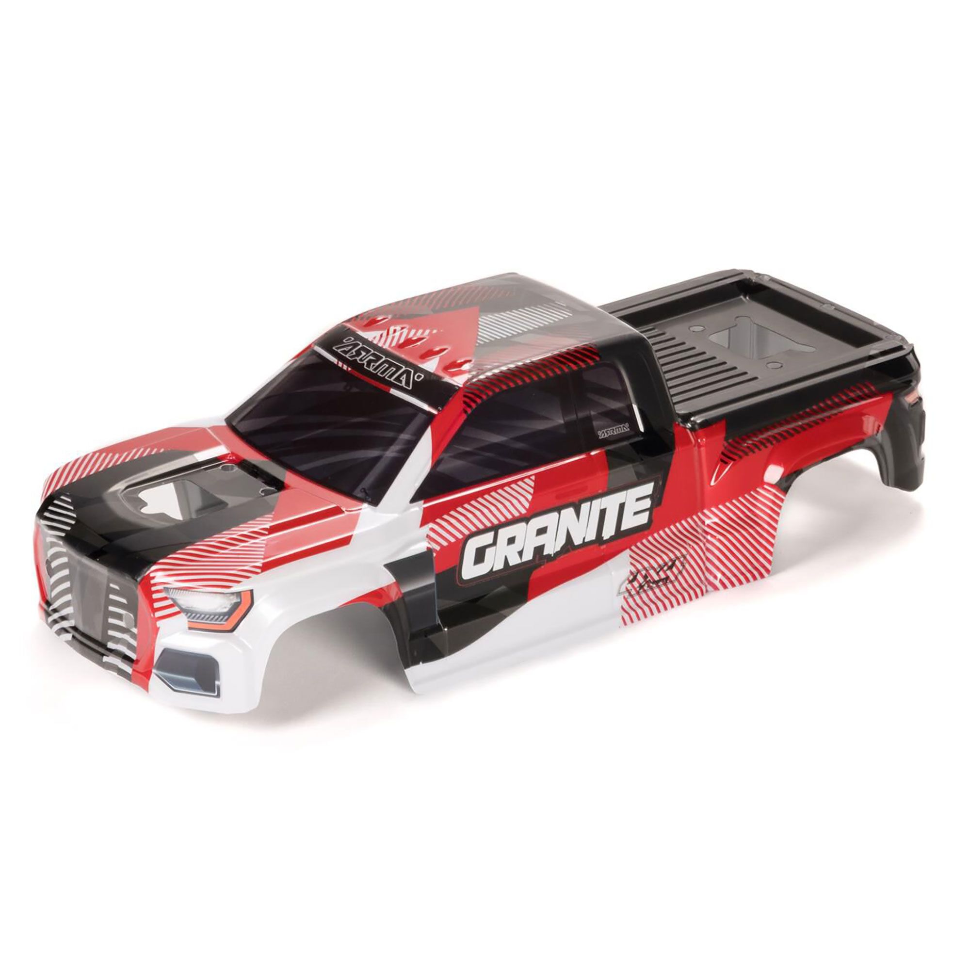 Arrma GRANITE Clipless Painted Decaled Trimmed Body, Red (Z-ARA-1622)