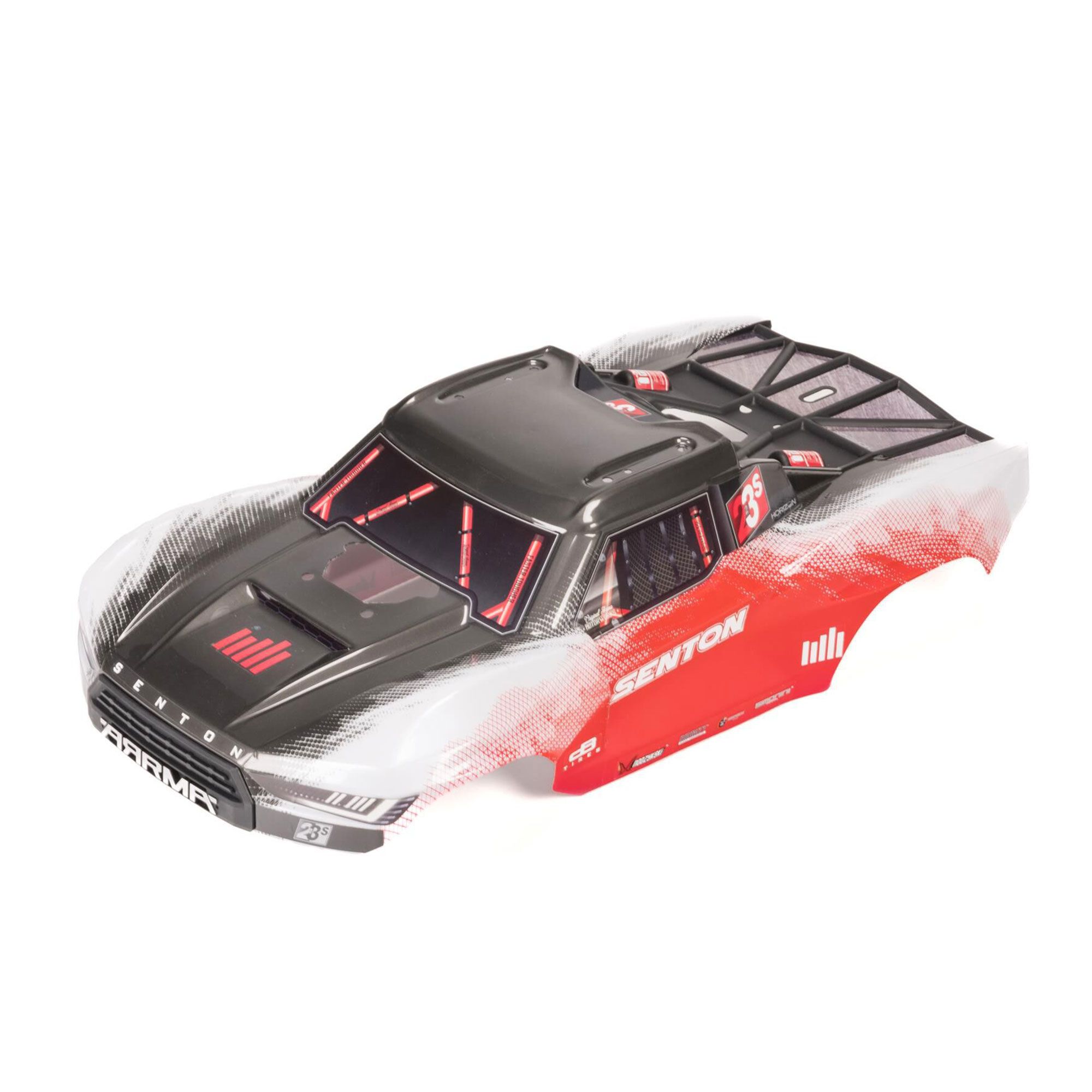 Arrma SENTON Clipless Painted Decaled Trimmed Body, Red (Z-ARA-1626)