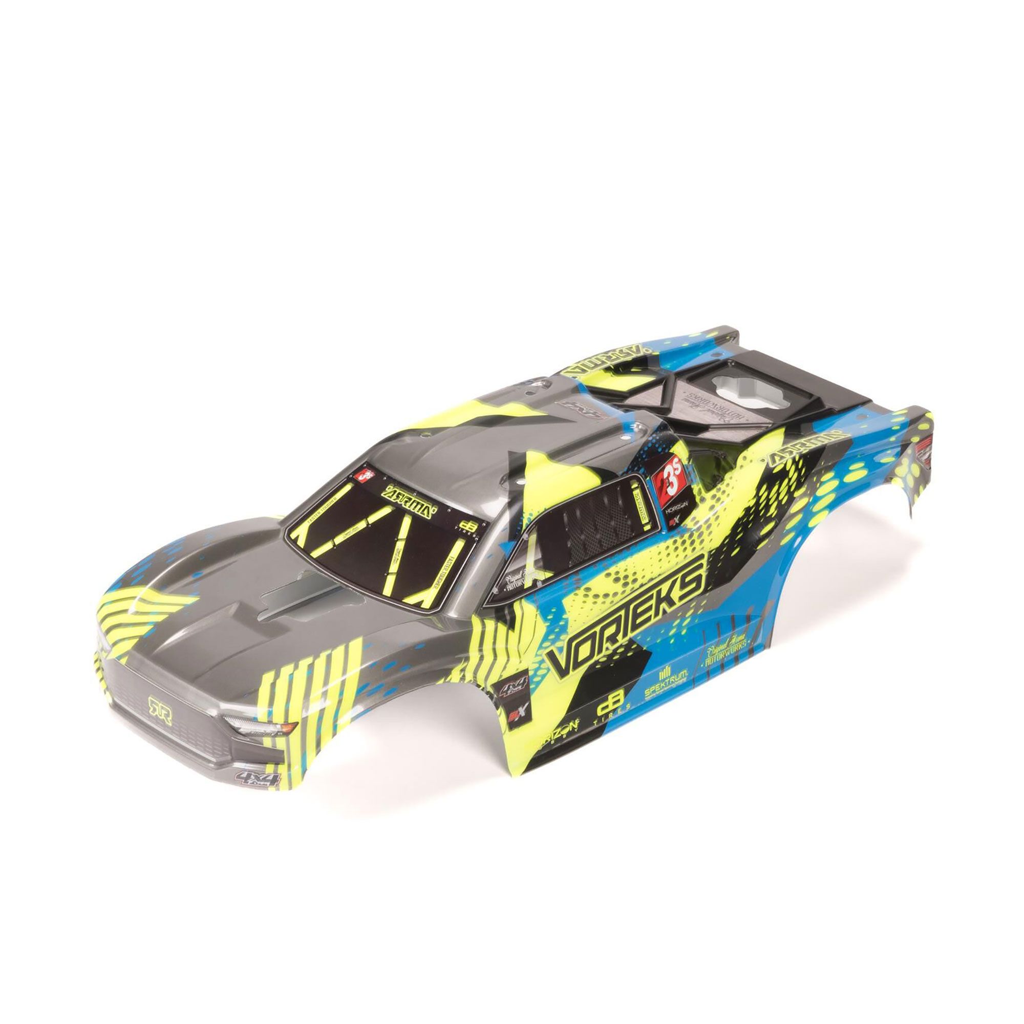 Arrma VORTEKS Clipless Painted Decaled Body, Teal (Z-ARA-2144)