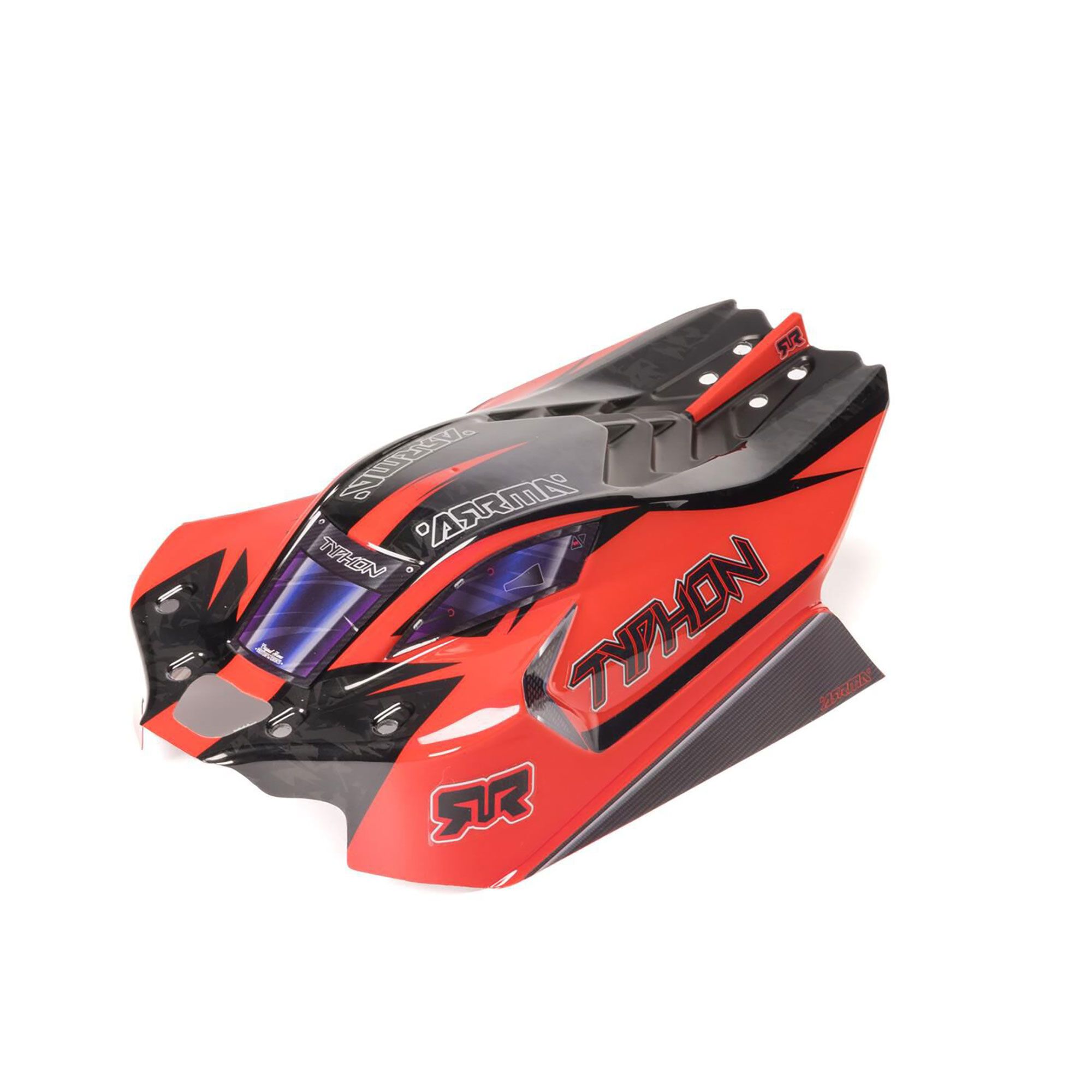 Arrma 1/8 Clipless Painted Decaled Body, Black: TYPHON 4X4 (Z-ARA-2309)