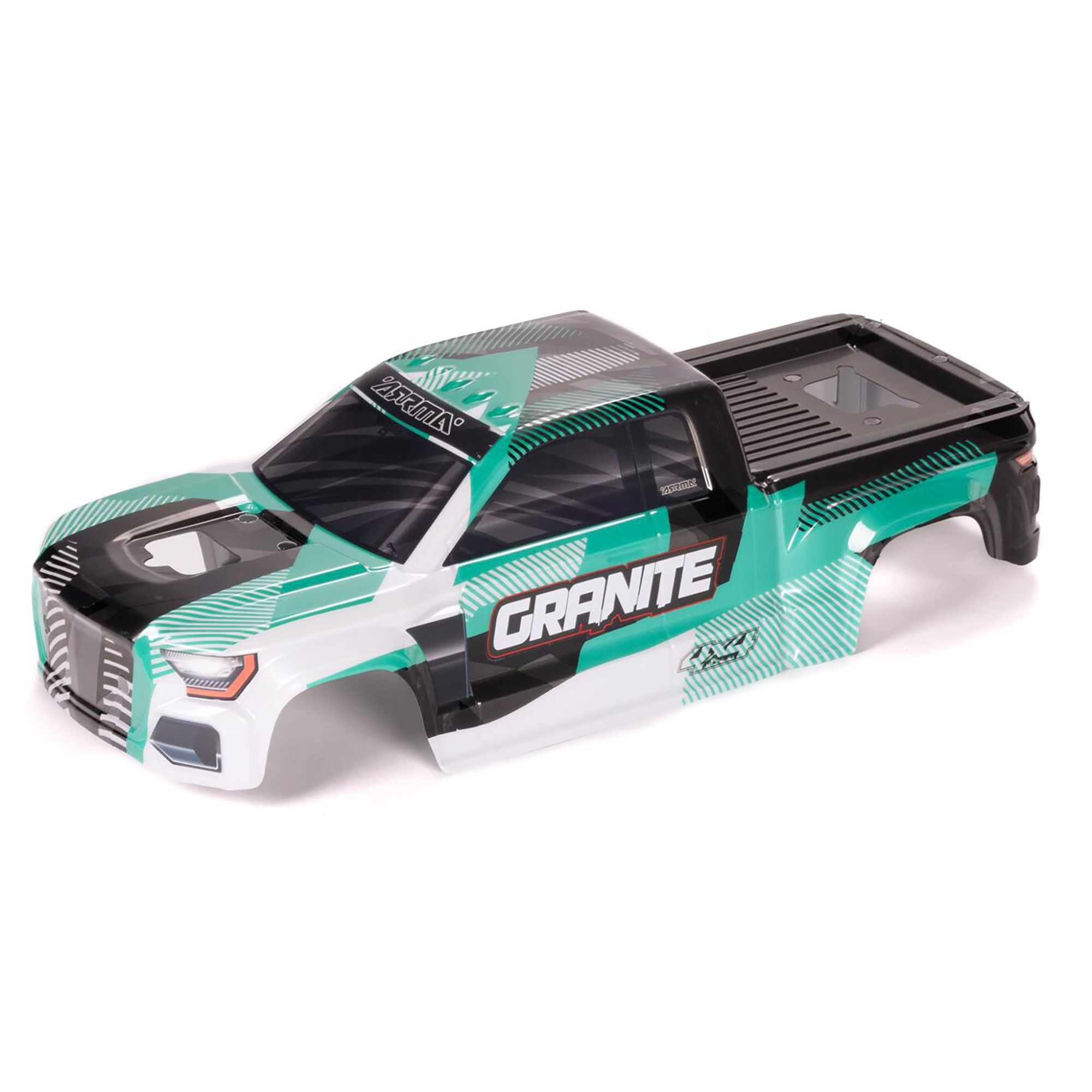 Arrma 1/10 Clipless Painted Decaled Trimmed Body, Green/Black: GRA (Z-ARA-2317)