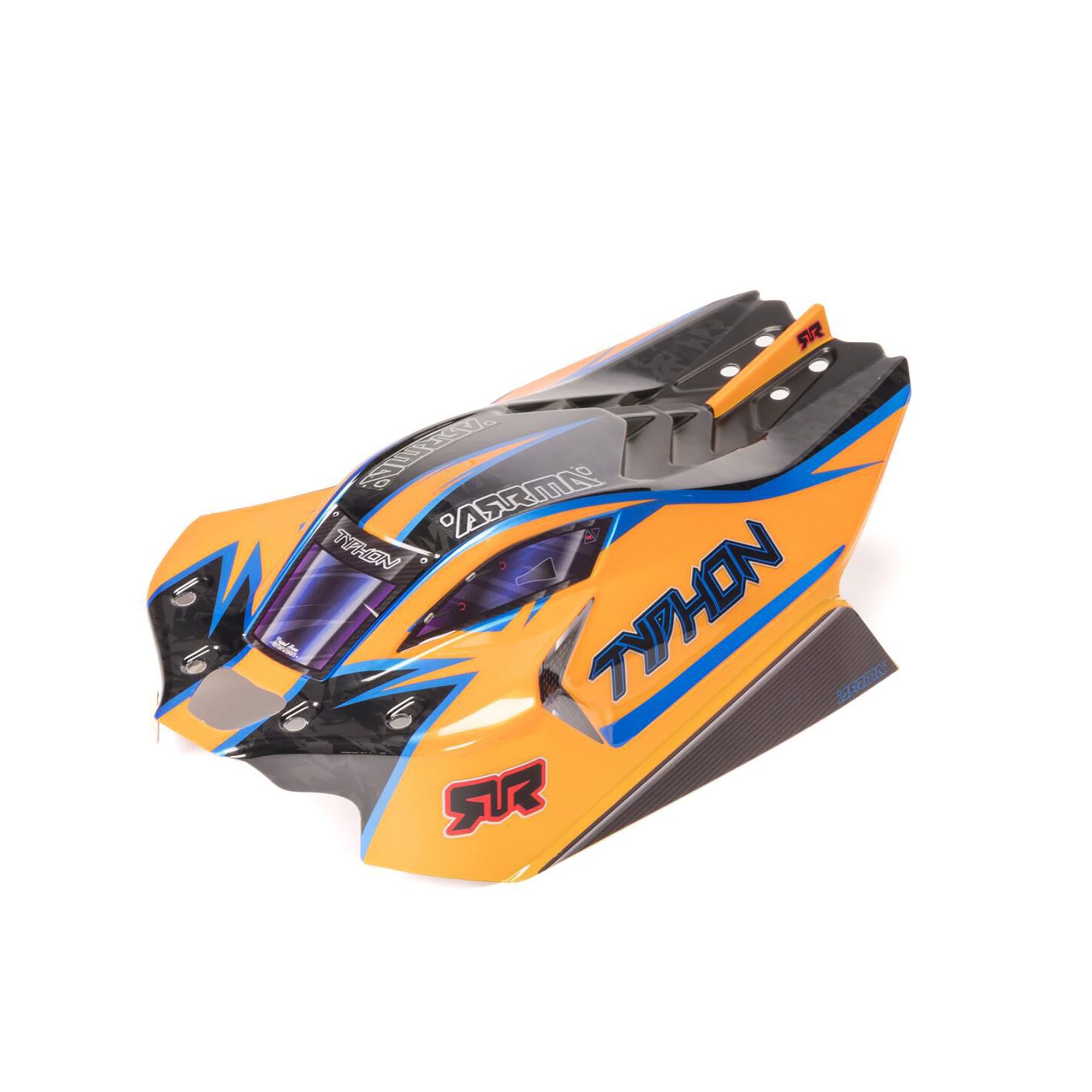 Arrma 1/8 Clipless Painted Decaled Body, Orange: TYPHON 4X4 (Z-ARA-2318)