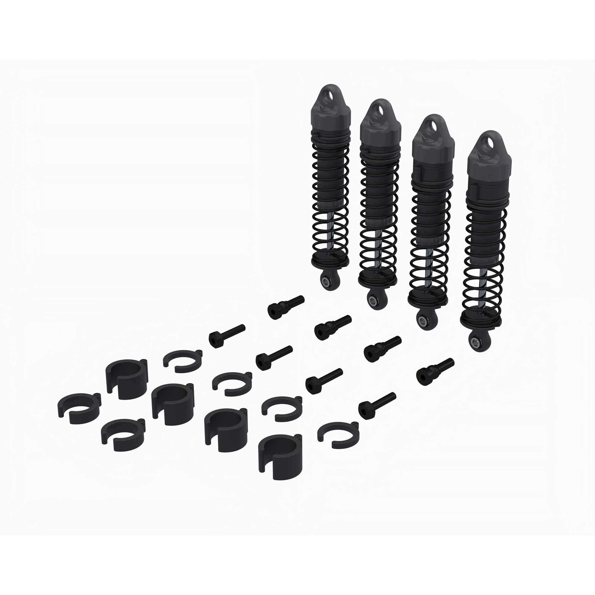 Arrma Shock Set, 71mm Length, 500cSt Oil (4): GROM (Z-ARA-2591)