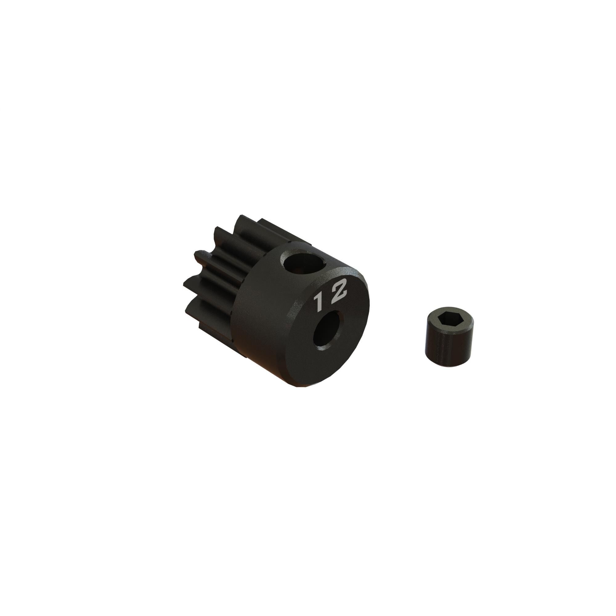 Arrma 12T 0.8Mod 1/8&quot; Bore CNC Steel Pinion Gear (Z-ARA311074)