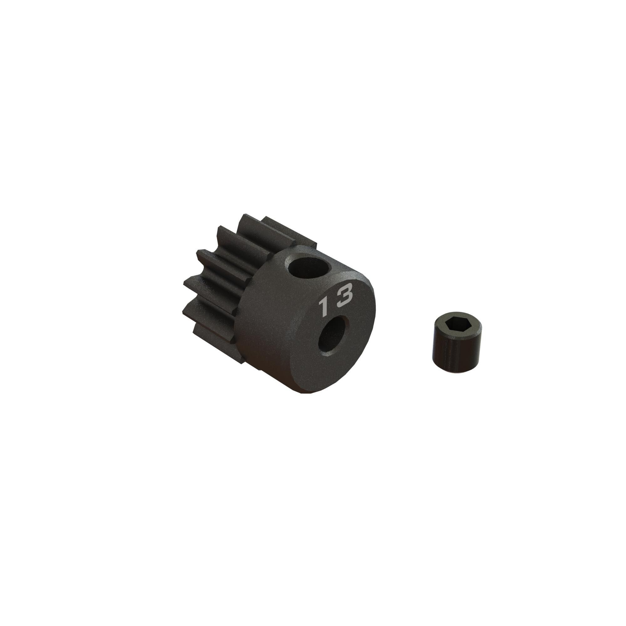 Arrma 13T 0.8Mod 1/8&quot; Bore CNC Steel Pinion Gear (Z-ARA311075)