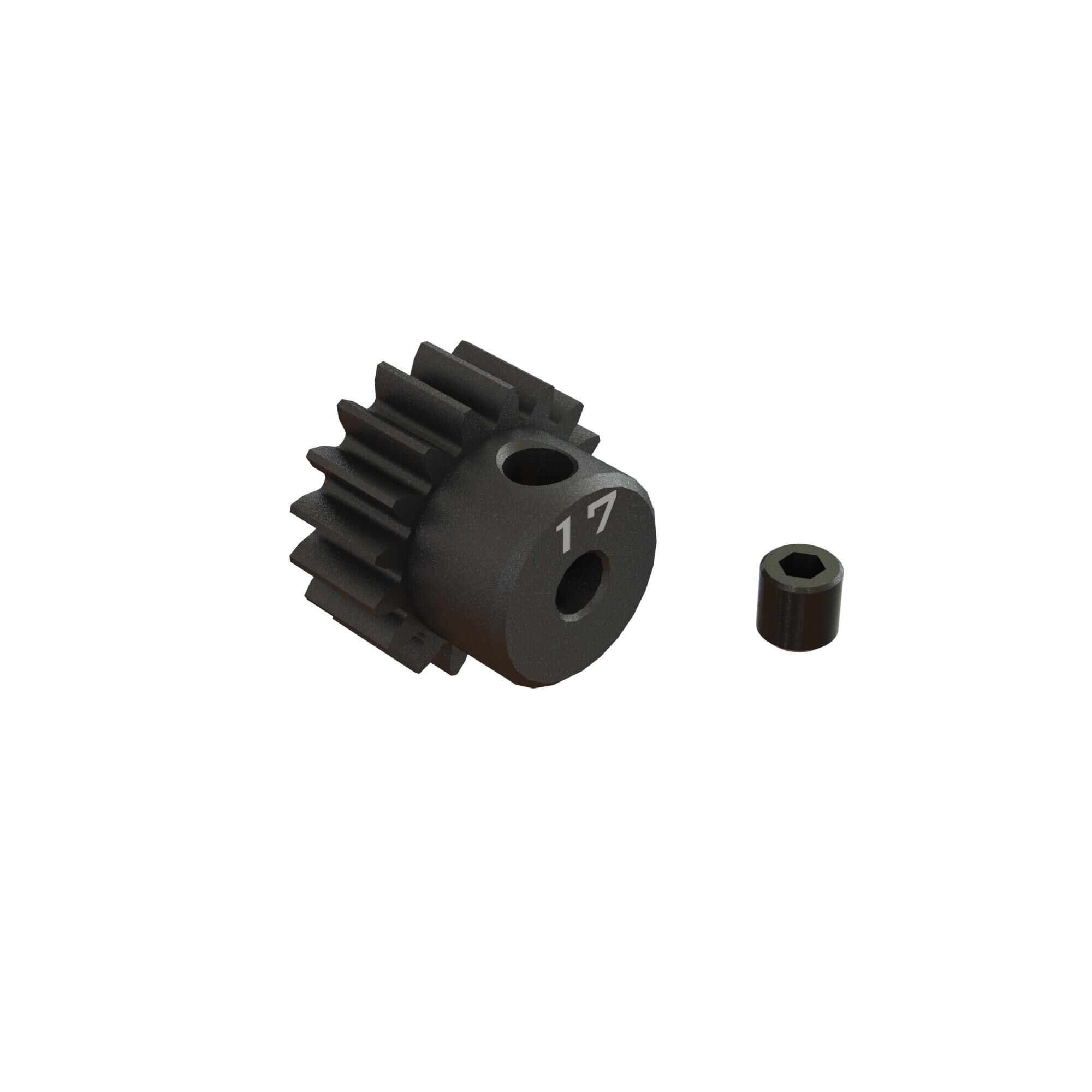 Arrma 17T 0.8Mod 1/8&quot; Bore CNC Steel Pinion Gear (Z-ARA311079)