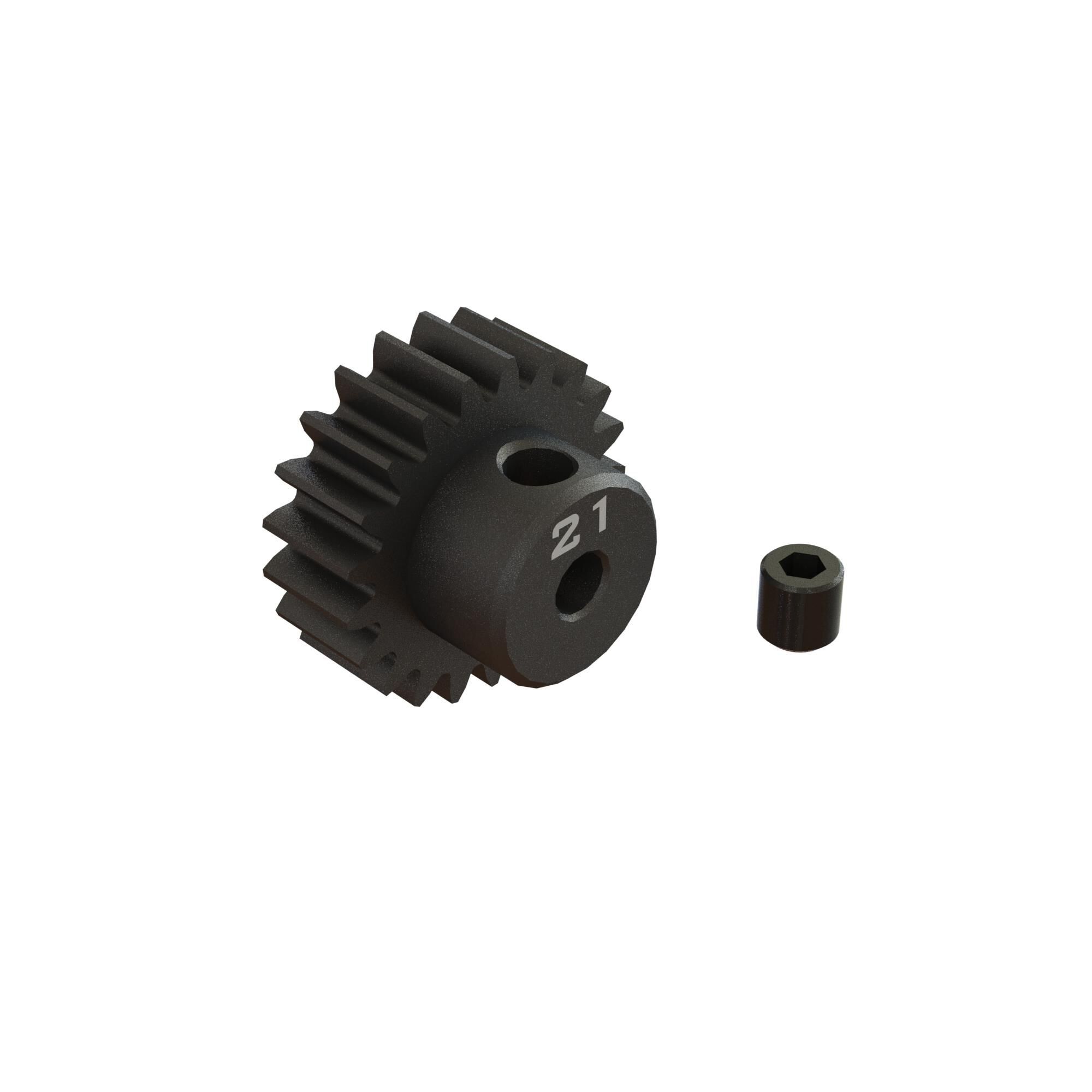 Arrma 21T 0.8Mod 1/8&quot; Bore CNC Steel Pinion Gear (Z-ARA311083)