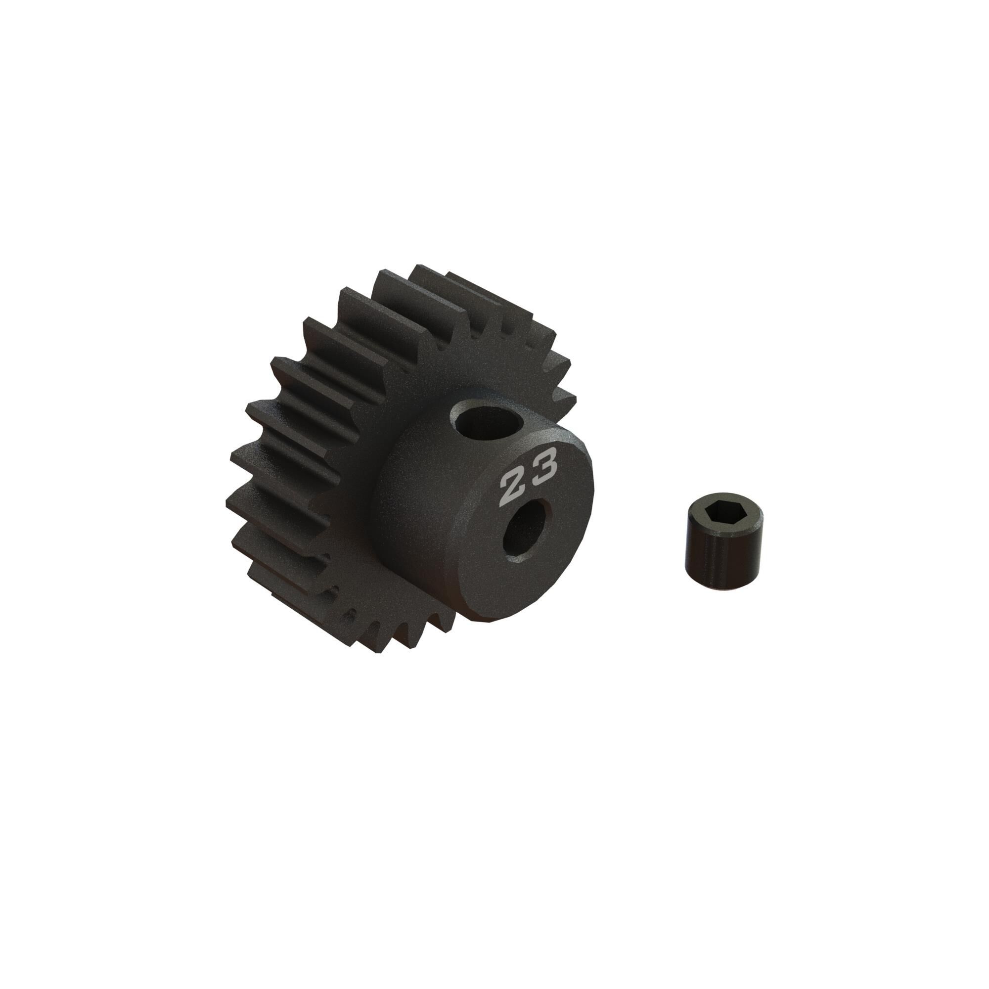 Arrma 23T 0.8Mod 1/8&quot; Bore CNC Steel Pinion Gear (Z-ARA311085)