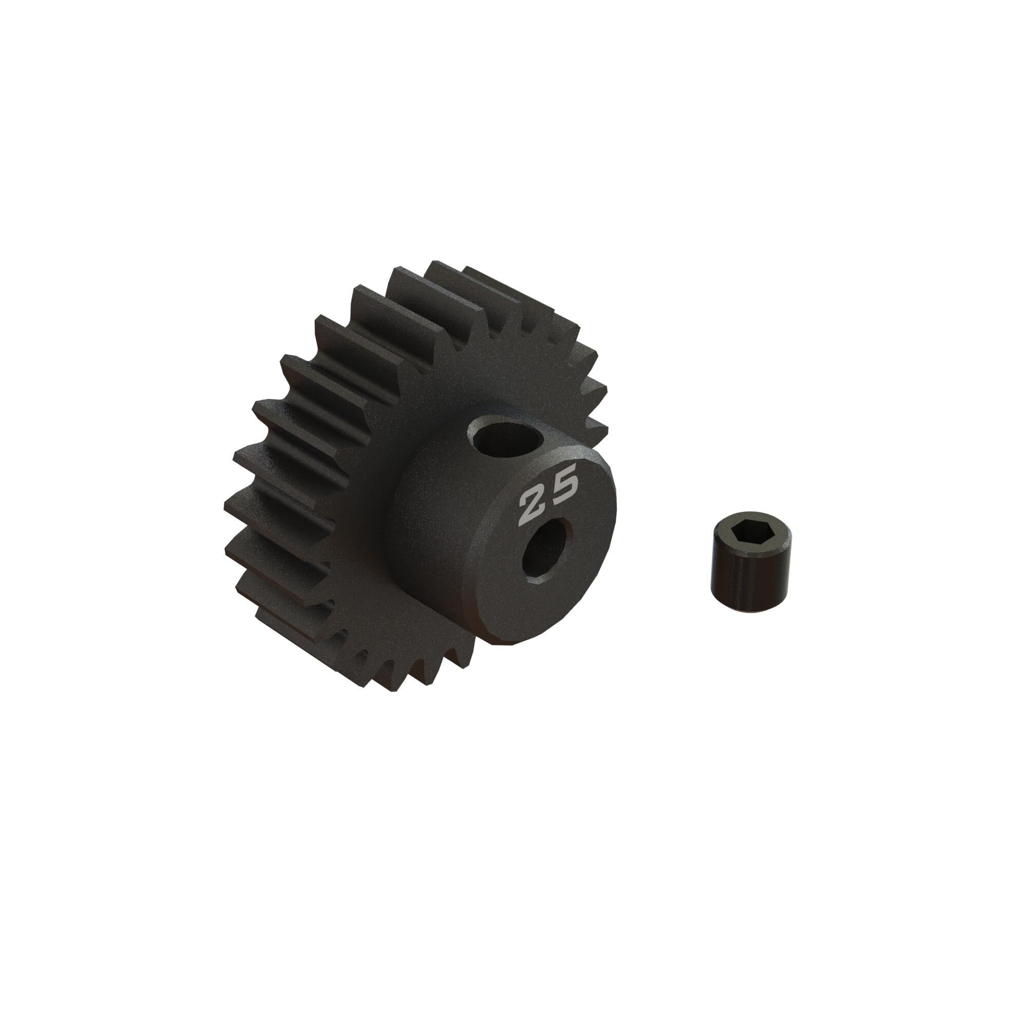 Arrma 25T 0.8Mod 1/8&quot; Bore CNC Steel Pinion Gear (Z-ARA311087)